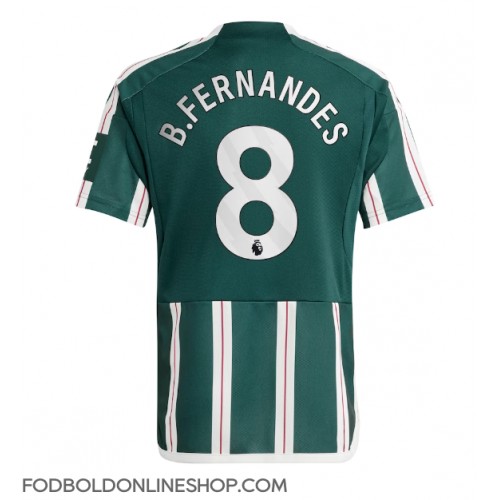 Manchester United Bruno Fernandes #8 Udebanetrøje 2023-24 Kortærmet